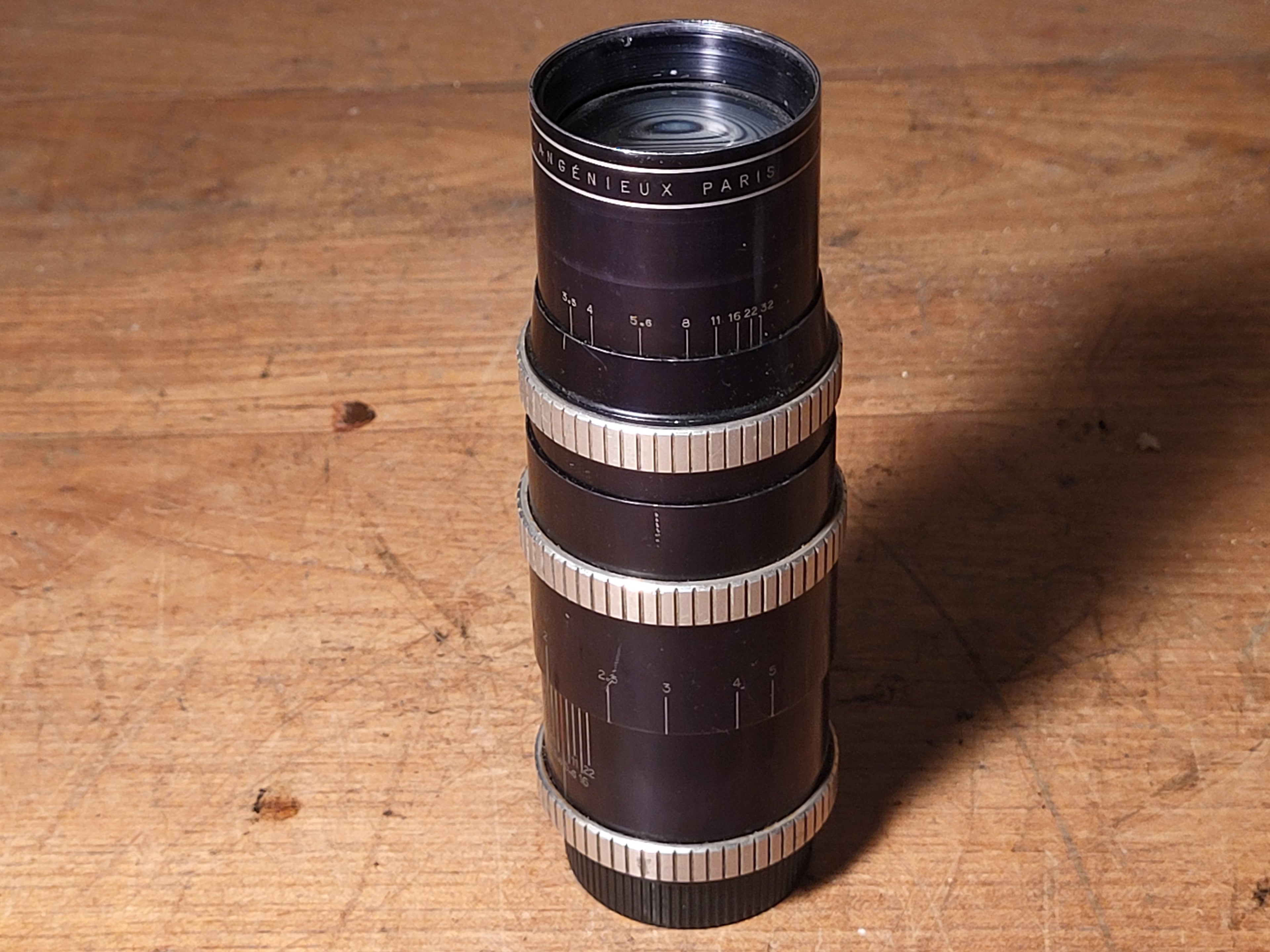P. Angénieux Paris 135mm f/3.5 Type Y2 M42 Telelens – vintage analoge camera bij De Majum Rotterdam