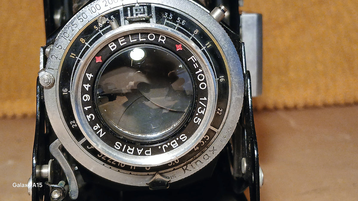Vintage Kinax Super Kinax II balgcamera met Bellor 100mm f/3.5 lens. – foto 2