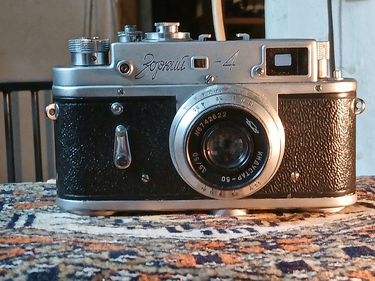 Zorki-4 35mm meetzoekercamera met Industar-50 3.5/50mm M39 lens – foto 1