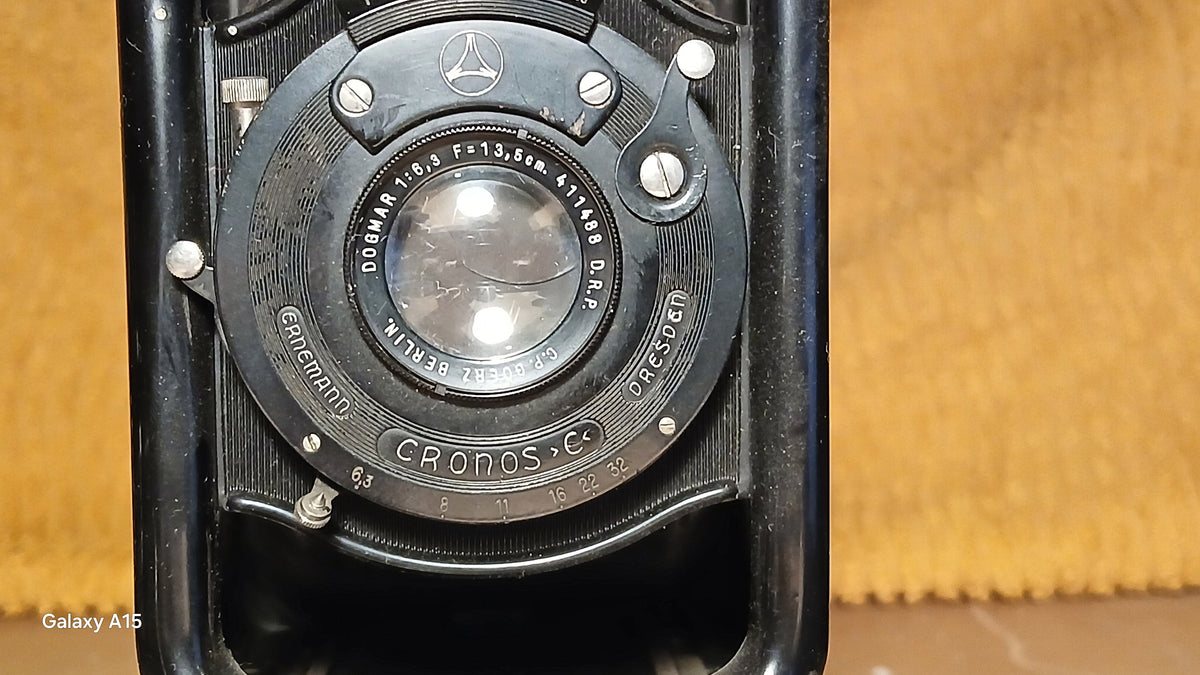 Ernemann Heag Folding Plate Camera – C.P. Goerz Berlin Dogmar 13.5cm f/6.3 – Cronos C – foto 2