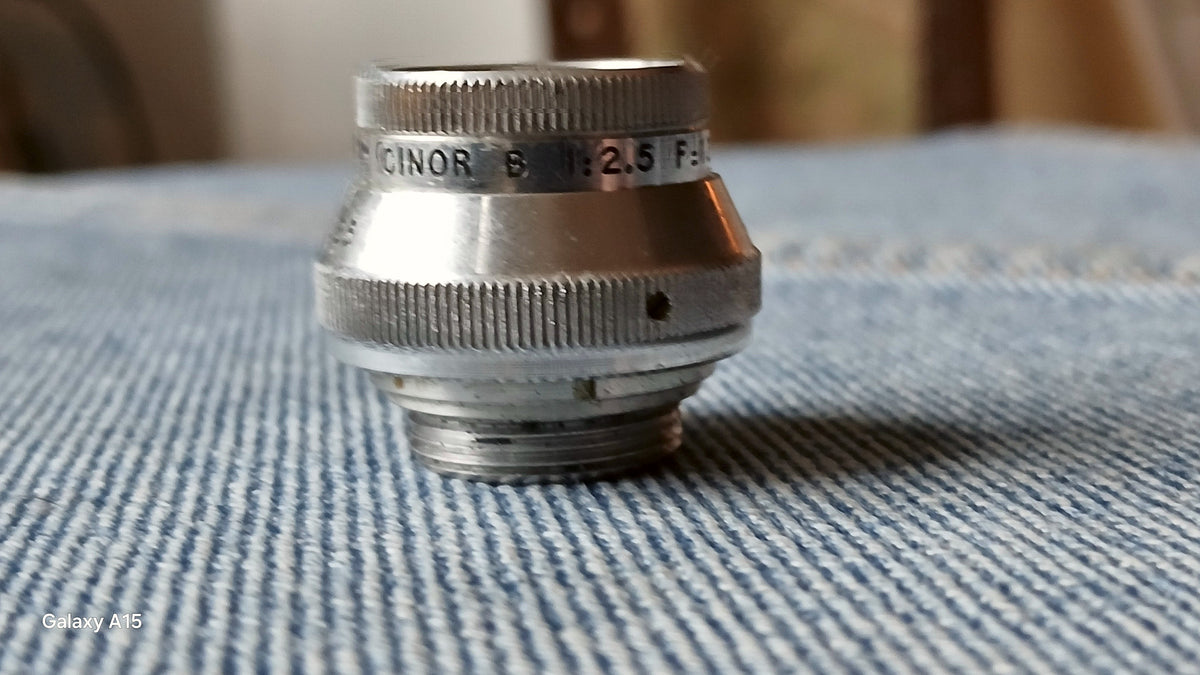 SOM Berthiot Cinor B 12.5mm f/2.5 Vintage Franse Cine Lens Beschrijving – foto 3