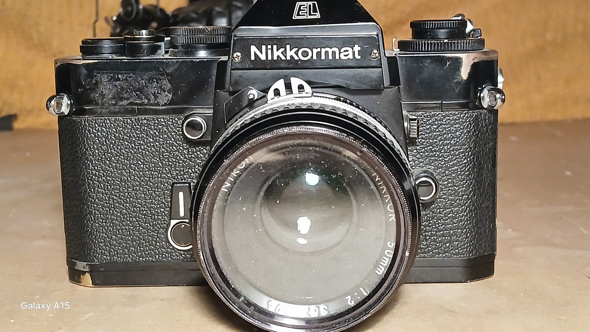 Nikkormat EL analoge spiegelreflexcamera met Nikkor 50mm f/2-objectief – foto 2
