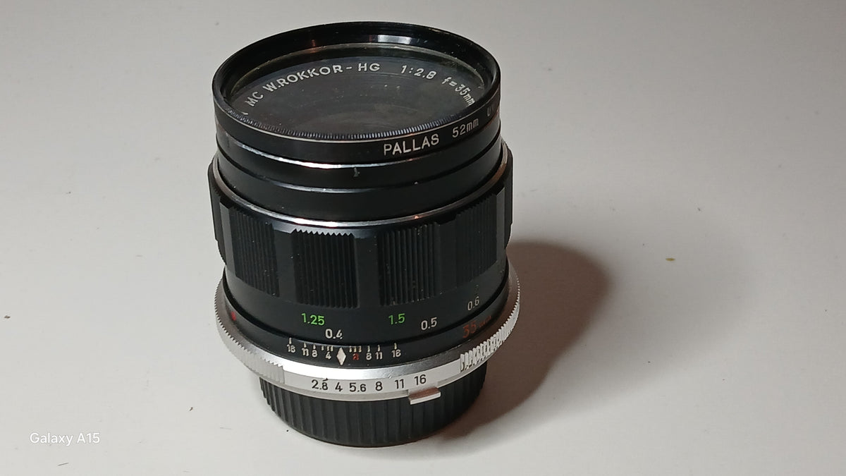 Minolta MC W.Rokkor-HG 35mm f/2.8 Groothoeklens – SR/MC Mount – foto 1