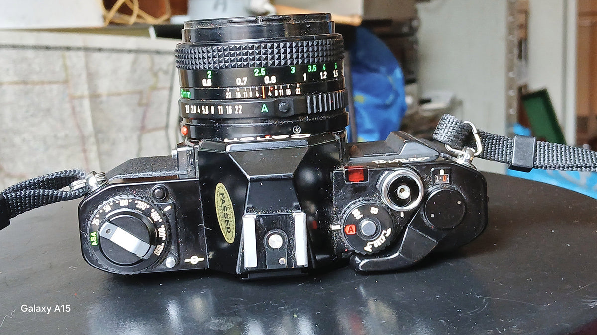 Canon AV-1 analoge spiegelreflexcamera met FD 50mm f/1.8 – foto 2